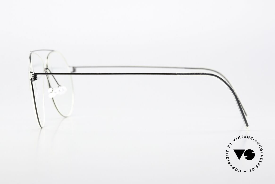 Lindberg Raymond Air Titan Rim Herrenbrille Aviator Style, ungetragenes Designerstück mit LINDBERG Hart-Etui, Passend für Herren