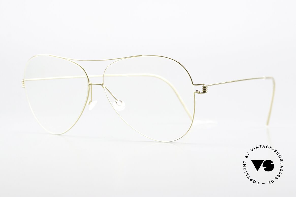Lindberg Elvis Air Titan Rim Aviator Style Modifiziert, in Large Größe 58-12 mit einer Bügellänge von 145mm, Passend für Herren