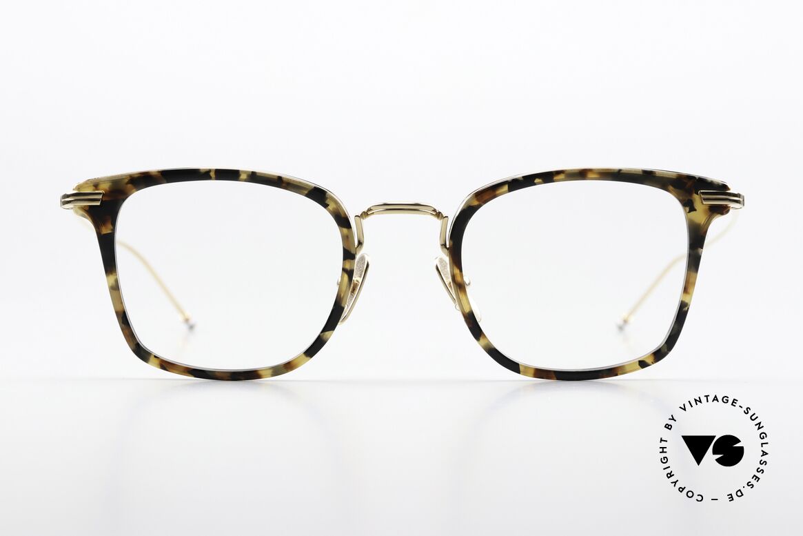 Thom Browne TBX905 Feinste Herrenbrille Eckig, Titanium-Fassung mit Azetat-Ringen, in Größe 49-23, Passend für Herren