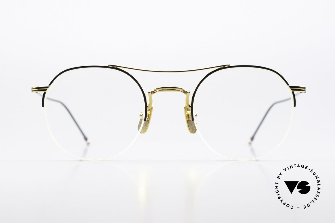 Thom Browne TB903 Titanbrille Halb Rahmenlos, halb rahmenlose Titanium-Fassung in Größe 49-23, Passend für Herren