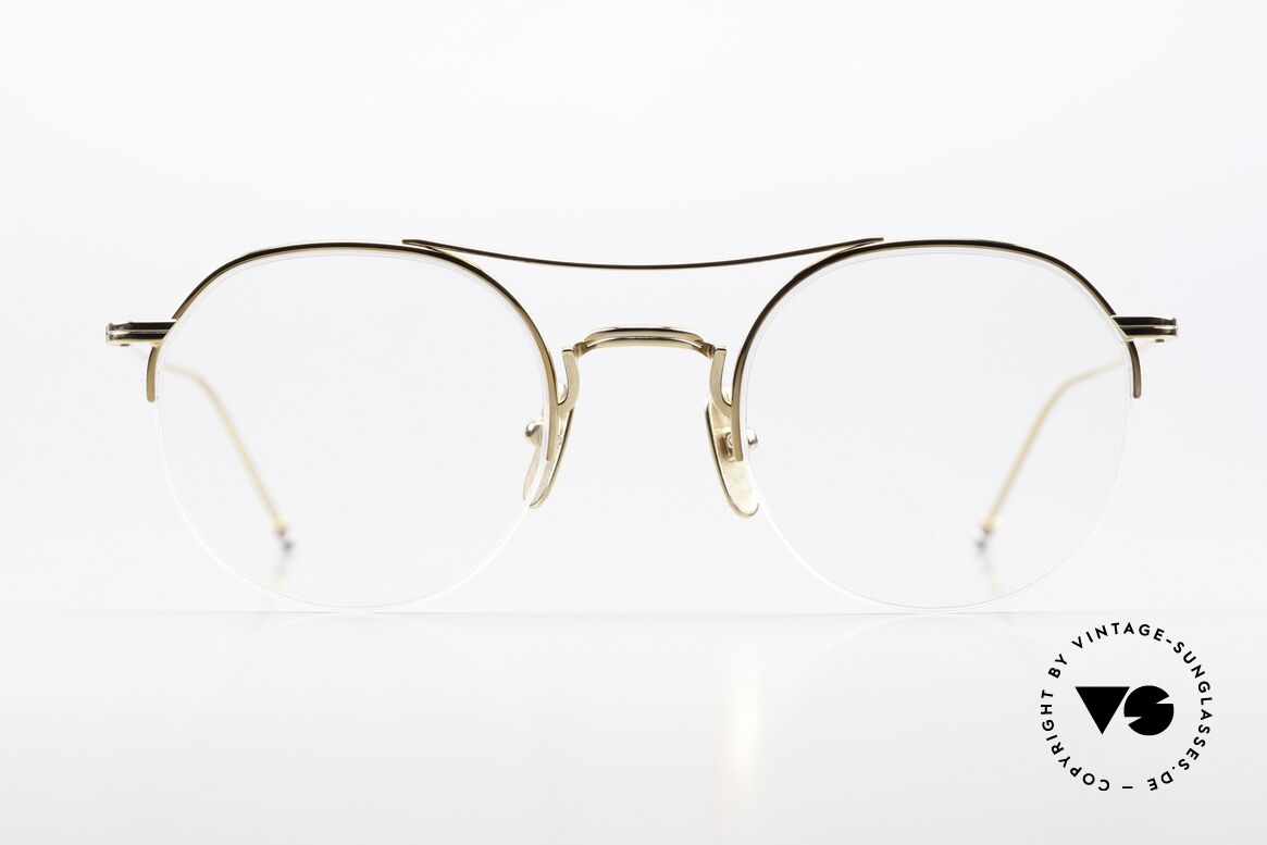 Thom Browne TB903 Nylor Titanium Fassung, halb rahmenlose Titanium-Fassung in Größe 49-23, Passend für Herren