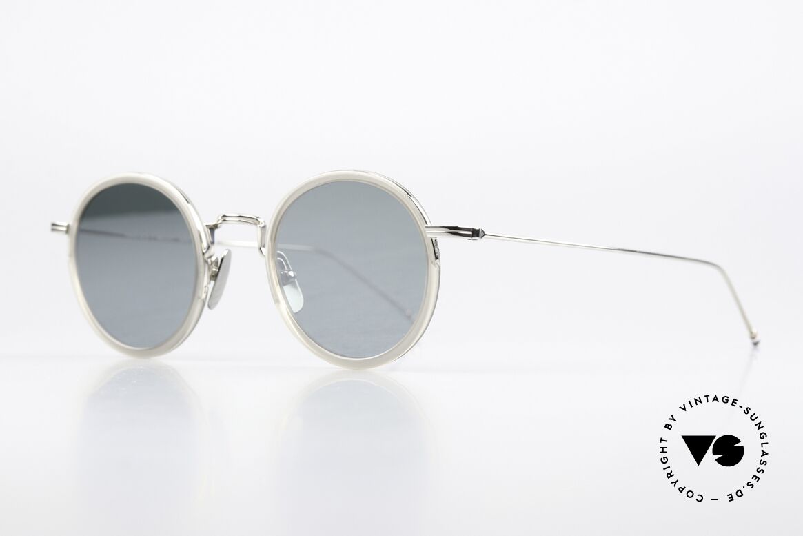 Thom Browne TBS906 Sonnenbrille Rund Entspiegelt, wirklich stilvoll & in Spitzenqualität, made in Japan, Passend für Herren