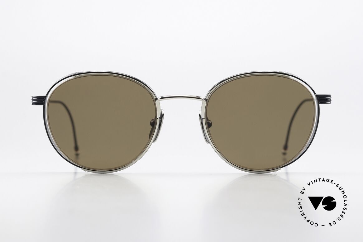 Thom Browne TB106 Promi Sonnenbrille Herren, getragen von Lewis Hamilton u.v.a., in Größe 50-21, Passend für Herren