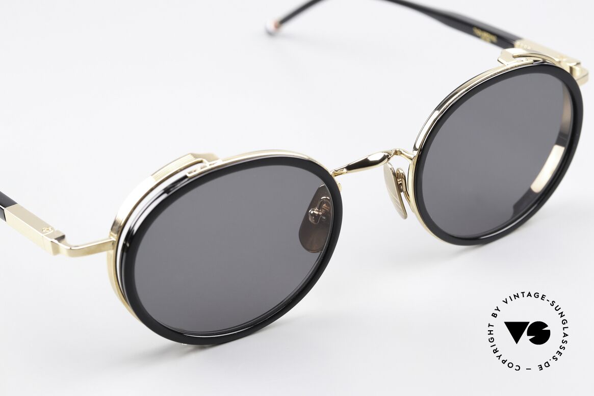 Thom Browne TBS813 Stilvolle Sonnenbrille Black, ein edles Designer-Accessoire für alle Mode-Liebhaber, Passend für Herren