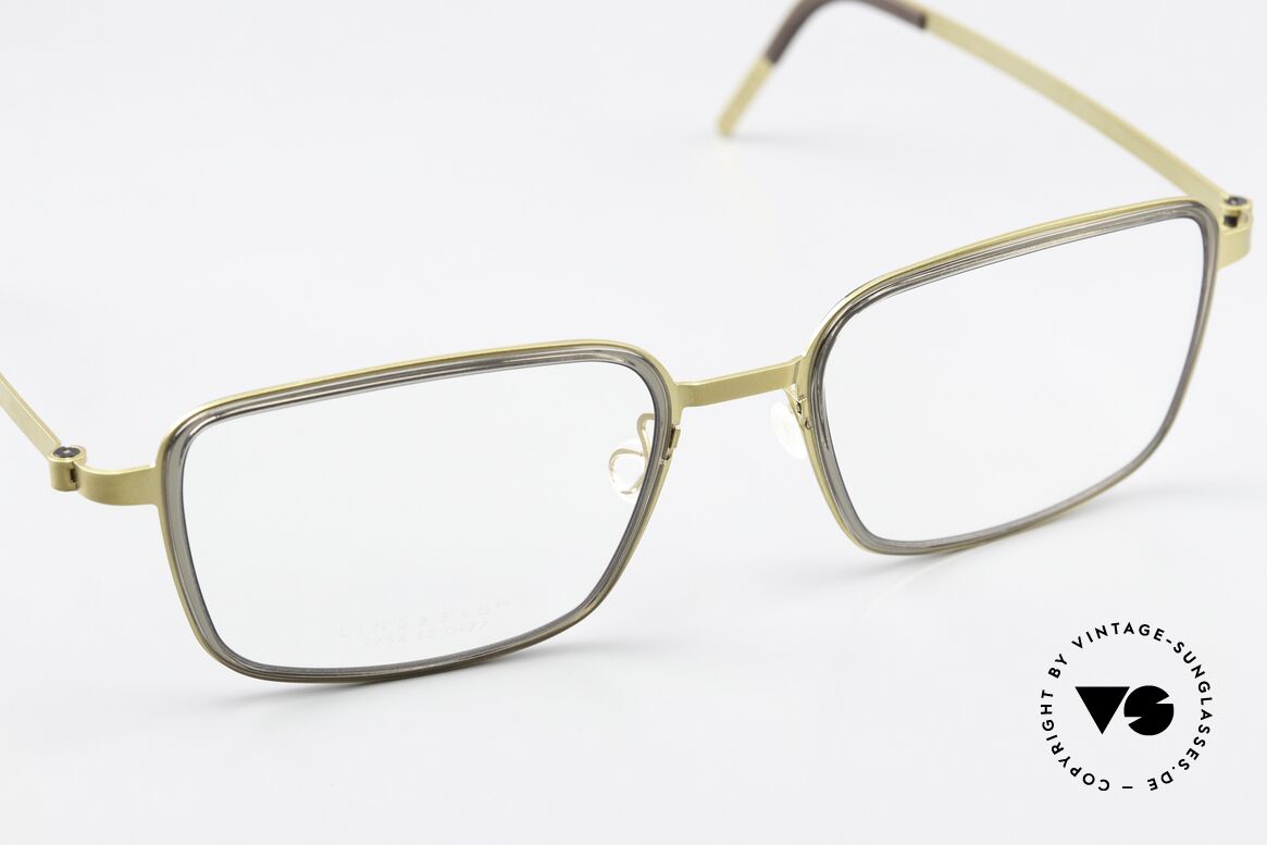 Lindberg 9754 Strip Titanium Titan Herrenbrille X-Large, ungetragenes Designerstück mit original Lindberg Etui, Passend für Herren