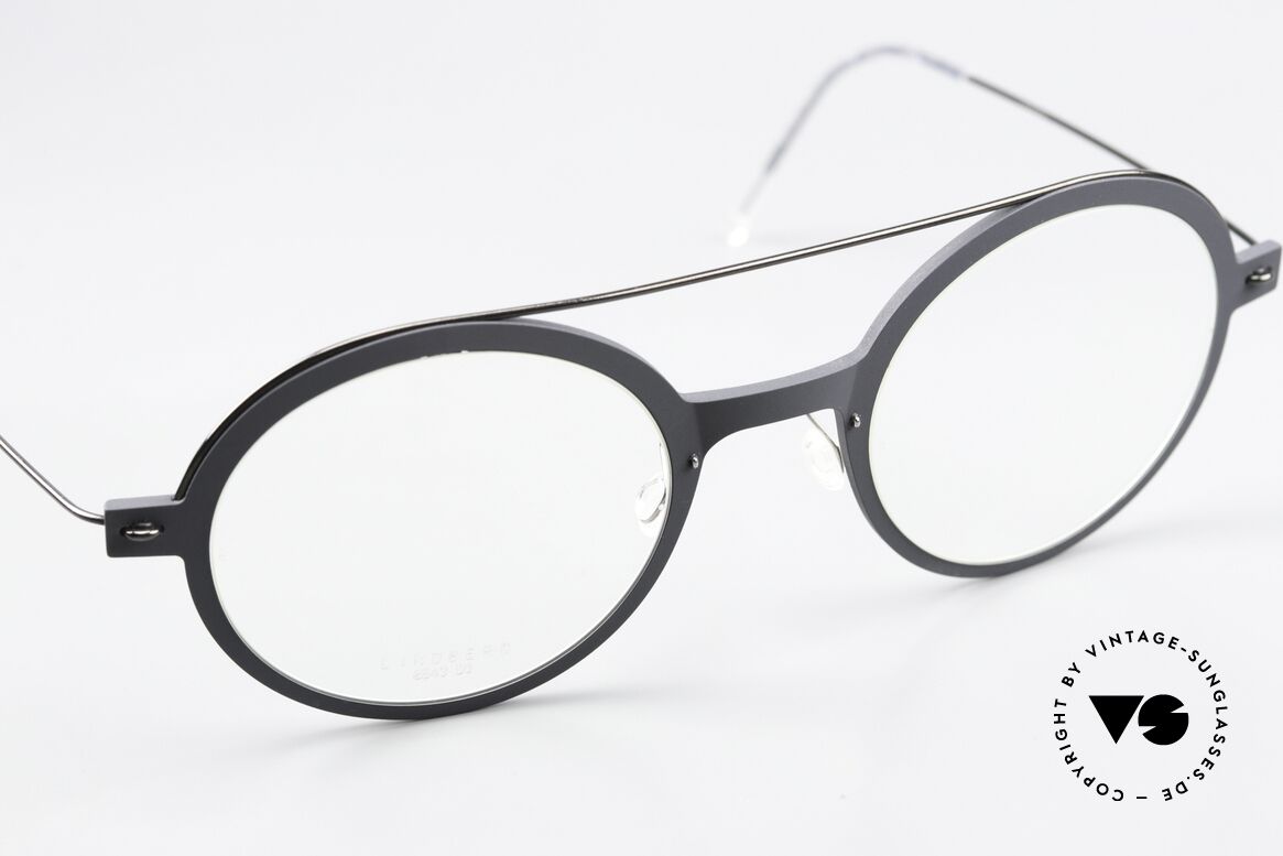 Lindberg 6543 50 NOW Schwarze Titaniumbrille, kann schon jetzt als 'vintage Lindberg' tituliert werden, Passend für Herren und Damen