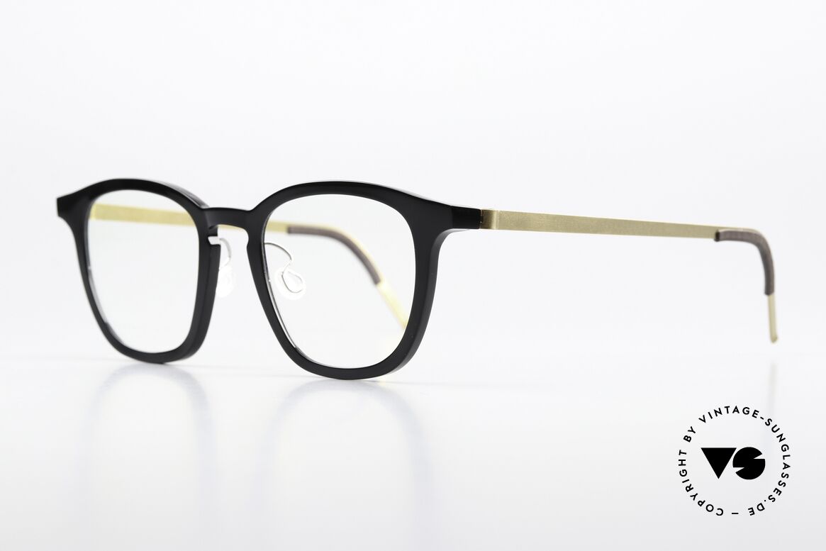 Lindberg 1047 Acetanium Brille Eckig Panto Unisex, grandiose Fassung aus Acetat & Titanium Kombination, Passend für Herren und Damen