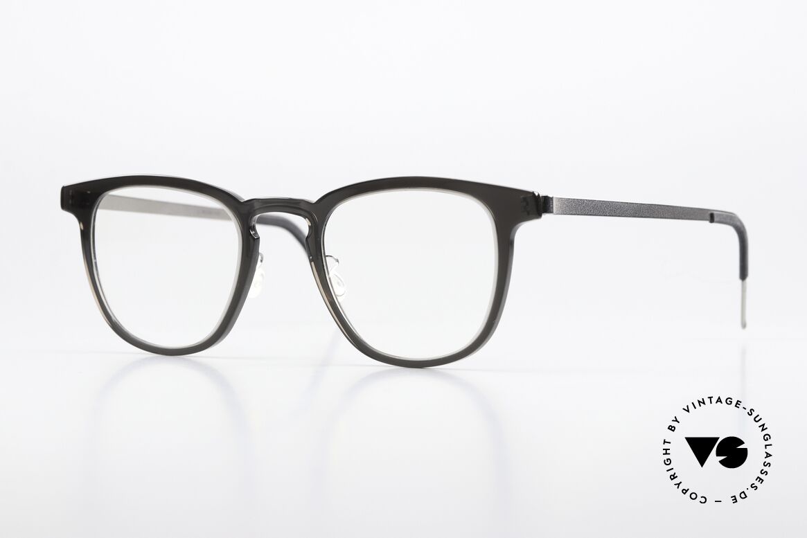 Lindberg 1252 Acetanium Designerbrille Grau Silber, Lindberg Panto-Brille der Acetanium-Serie von 2018, Passend für Herren und Damen