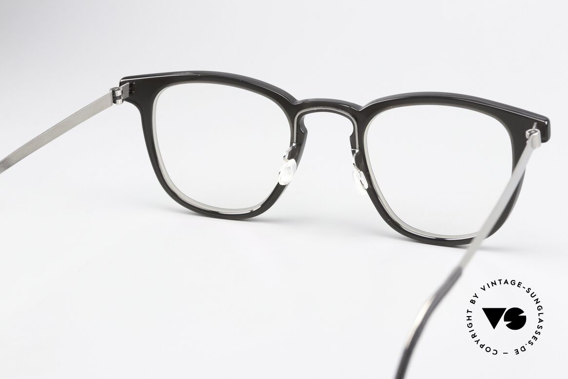 Lindberg 1252 Acetanium Designerbrille Grau Silber, ungetragenes Designerstück mit original Lindberg Etui, Passend für Herren und Damen