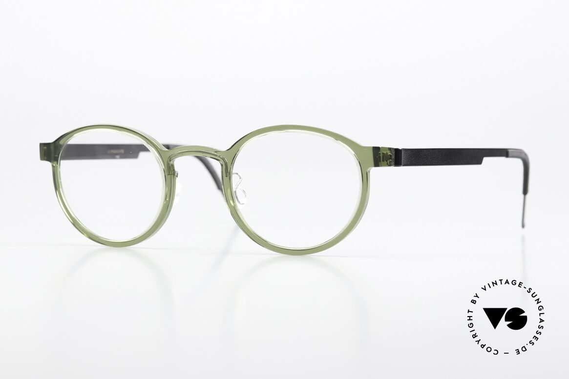 Lindberg 1014 46 Acetanium Pantobrille In Grau Grün, zeitlose LINDBERG Acetanium Brille in grün und grau, Passend für Herren und Damen