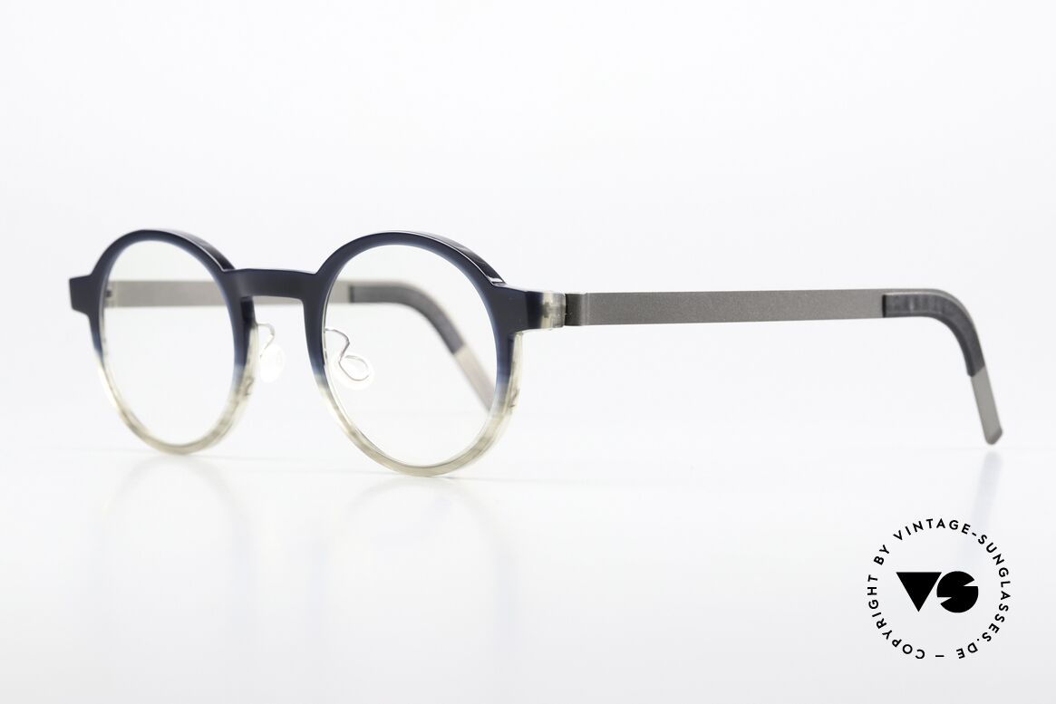 Lindberg 1259 Acetanium Panto Designerbrille Unisex, Mod. 1259 in Gr. 47/23: Acetat & Titanium Kombination, Passend für Herren und Damen