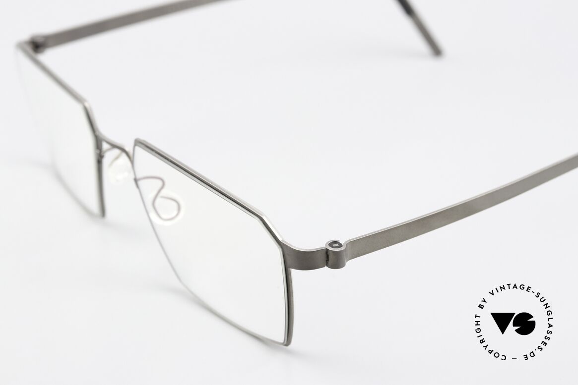 Lindberg 9628 Strip Titanium Markante Designerfassung, stilvolle Damenbrille oder Herrenbrille gleichermaßen, Passend für Herren und Damen