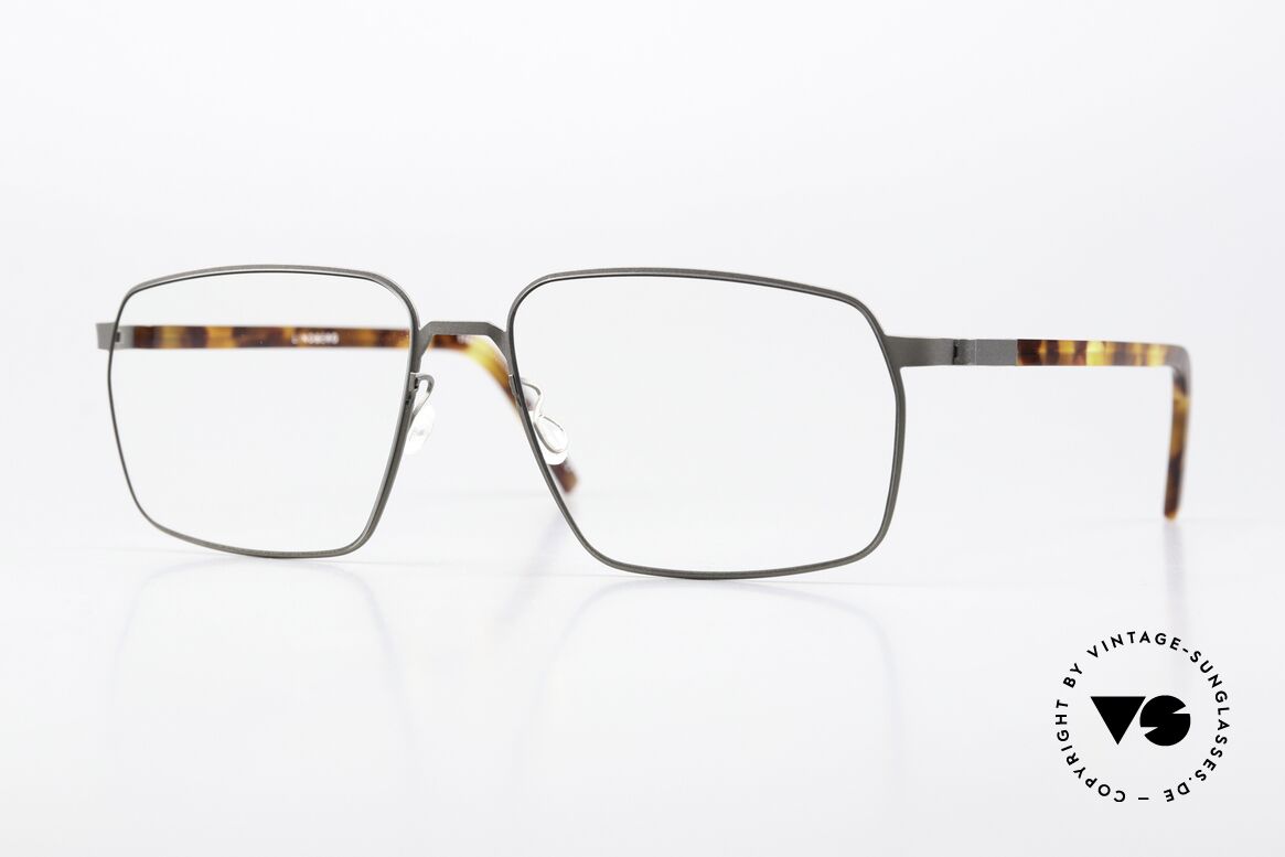 Lindberg 9635 Strip Titanium Version Mit Azetatbügeln, markante LINDBERG Strip Titanium Designer-Fassung, Passend für Herren und Damen