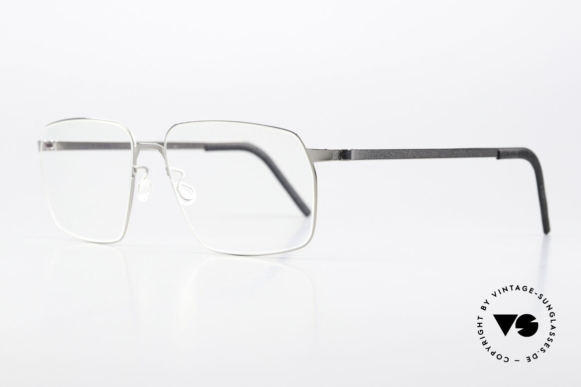Lindberg 9635 Strip Titanium Titan Rahmen Silber Poliert, federleicht und dennoch sehr stabil und sehr langlebig, Passend für Herren und Damen