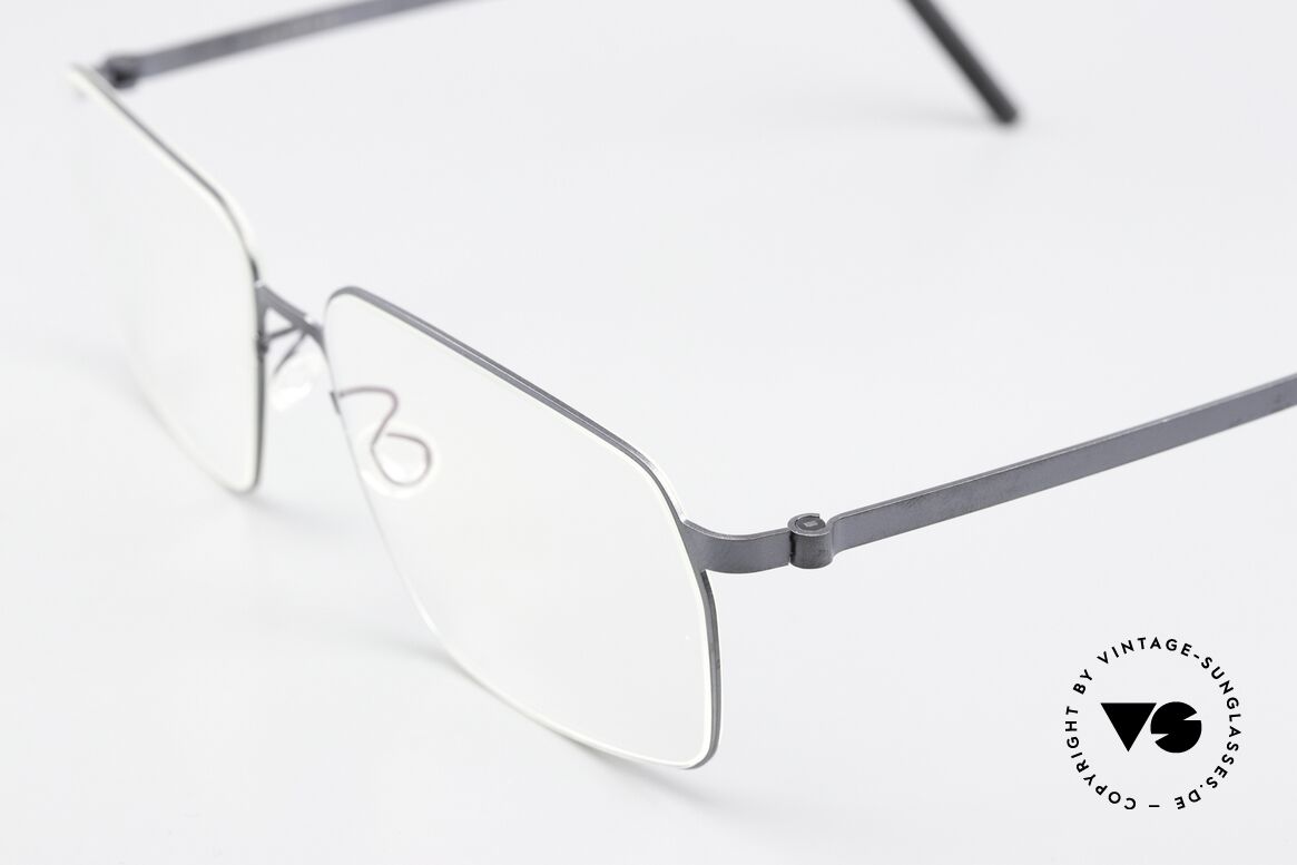 Lindberg 9635 Strip Titanium Titanbrille Blaugrau Matt, stilvolle Damenbrille oder Herrenbrille gleichermaßen, Passend für Herren und Damen