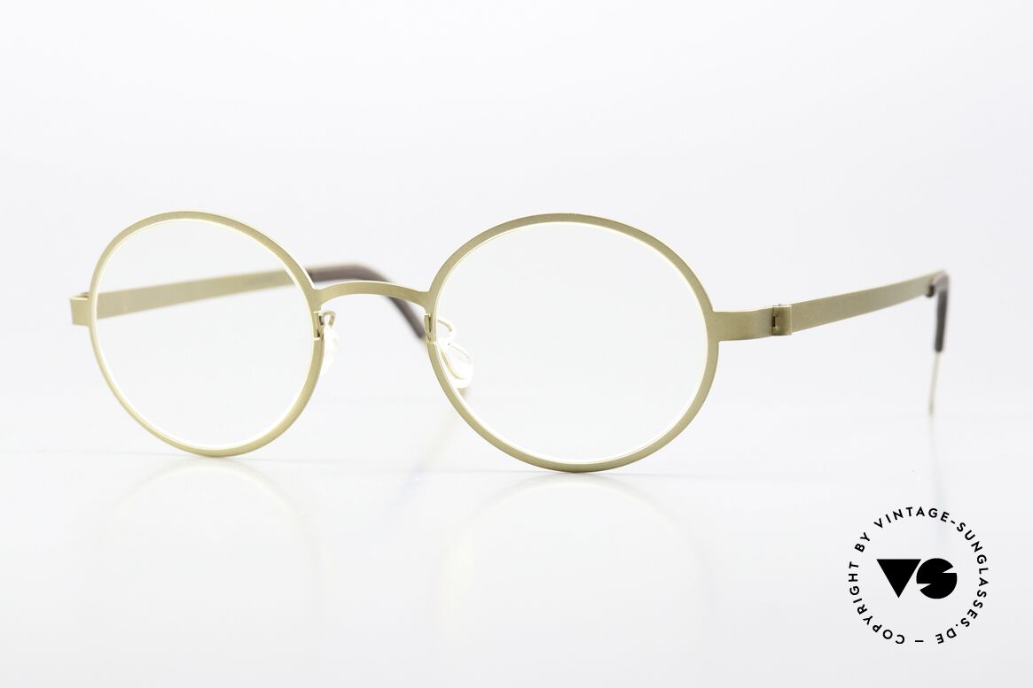 Lindberg 9587 Strip Titanium Runde Damen & Herrenbrille, runde Damen- und Herrenbrille, Strip Titanium Serie, Passend für Herren und Damen