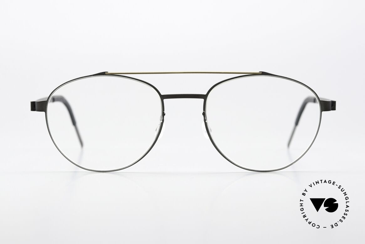 Lindberg 9616 52 Strip Titanium Qualitätsbrille Aus Dänemark, Modell 9616, in Größe 52/19, Bügel 135 und Color U9, Passend für Herren und Damen