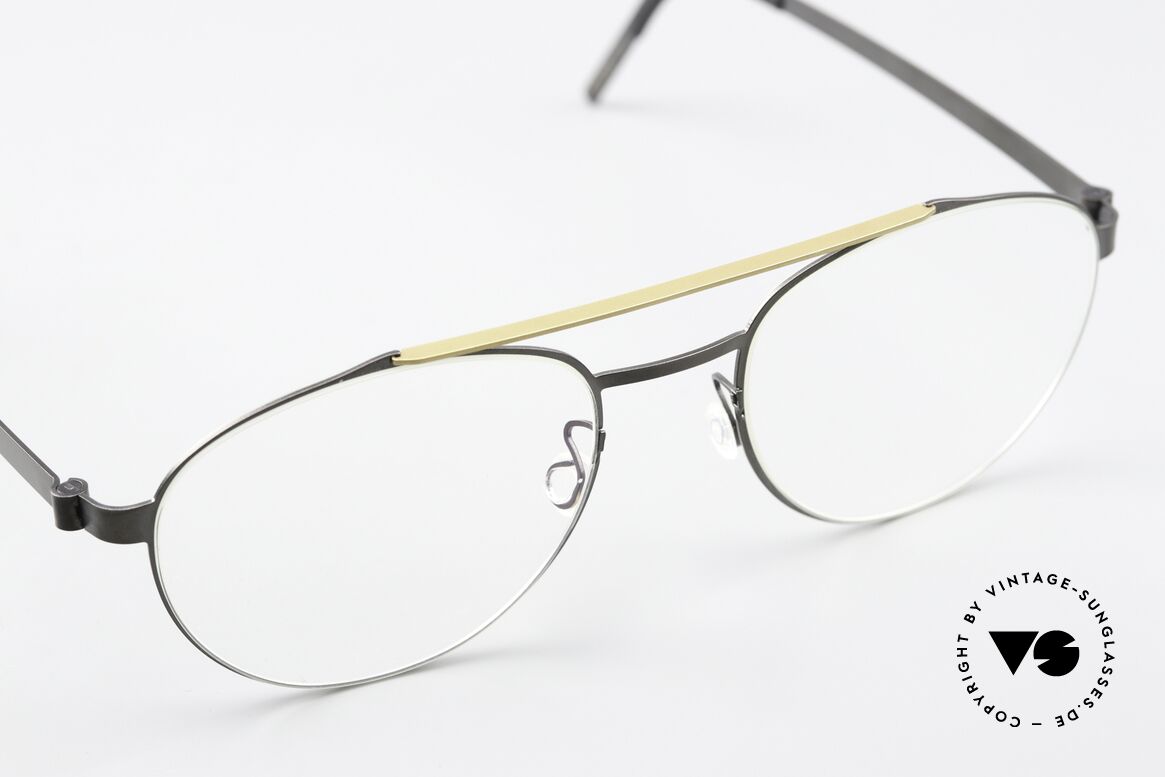 Lindberg 9616 52 Strip Titanium Qualitätsbrille Aus Dänemark, ungetragenes Designerstück mit orig. Etui von Lindberg, Passend für Herren und Damen