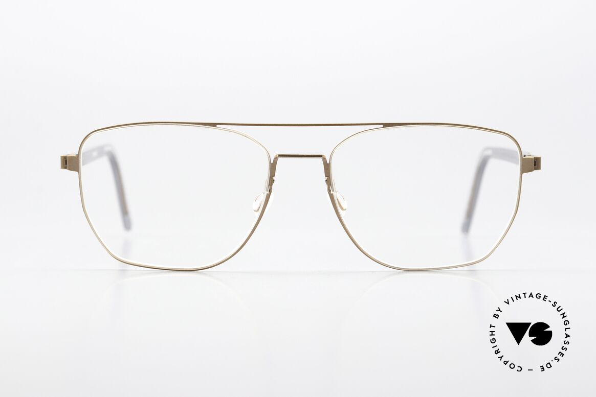 Lindberg 9622 Strip Titanium Variante Mit Azetatbügeln, unisex Modell 9622, Größe 51/15, bronze und hellgrau, Passend für Herren und Damen