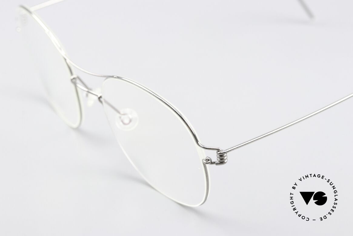 Lindberg Rasmus 49 Air Titan Rim Klassische Brille In Silber, hochwertig, stilvoll & innovativ = Prädikat "VINTAGE", Passend für Herren und Damen