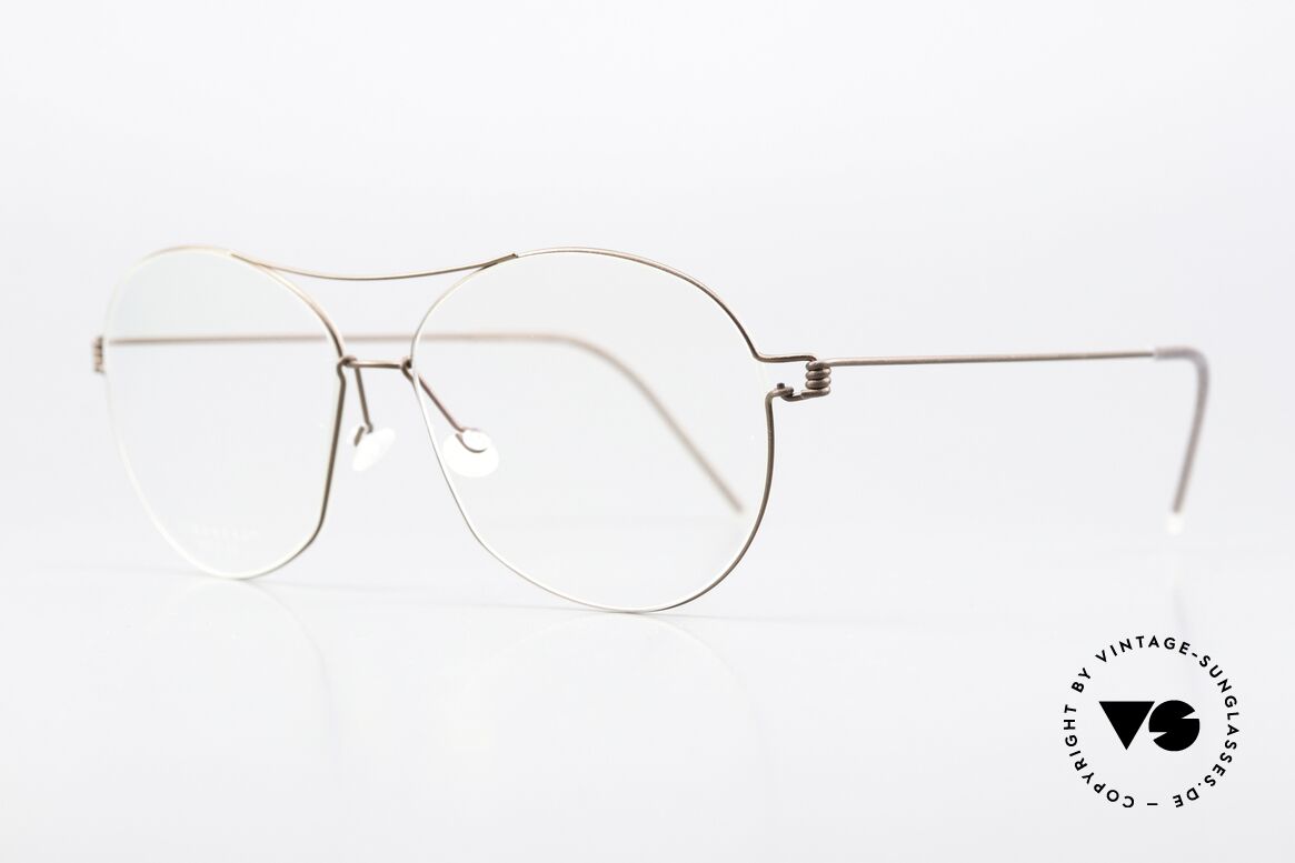 Lindberg Coco Air Titan Rim Titanium Fassung Für Damen, so zeitlos, stilvoll und innovativ = Prädikat "VINTAGE", Passend für Damen