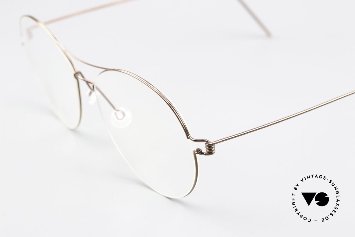 Lindberg April Air Titan Rim Titan Brille Braun Glänzend, extrem stabile Fassung, flexibel & elastisch, und nur 3g, Passend für Damen