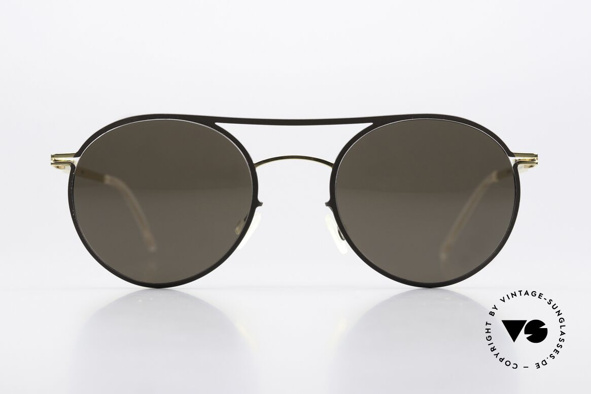 Mykita Tore Runde Sonnenbrille Gold Terra, runde Sonnenbrille LITE-Serie (2017-2018 gefertigt), Passend für Herren und Damen