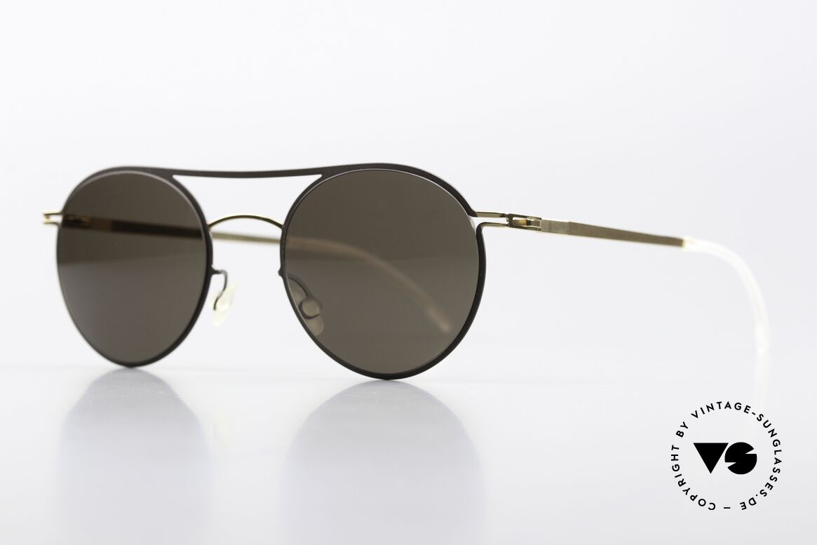 Mykita Tore Runde Sonnenbrille Gold Terra, Farbe "Gold/Terra" ist für Damen und Herren gemacht, Passend für Herren und Damen