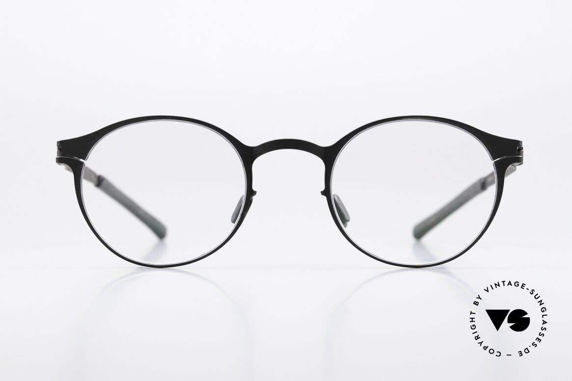 Mykita Isaac Pantobrille Schwarz Unisex, Mykita Brille, Modell Isaac, Größe 45-22, Color 002, Passend für Herren und Damen