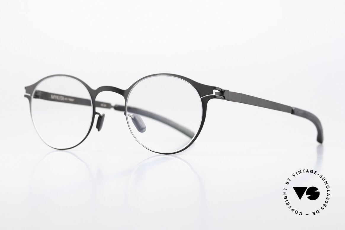 Mykita Isaac Pantobrille Schwarz Unisex, color 002 = "Black" = Damenbrille und Herrenbrille, Passend für Herren und Damen