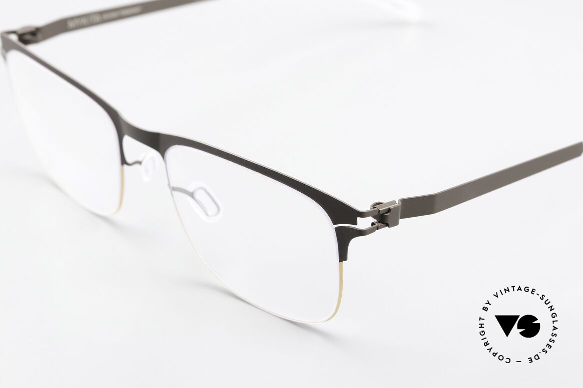 Mykita Desmond Eckige Brille In Gold Terra, wohlbekannte Spitzenqualität; handmade in Germany, Passend für Herren