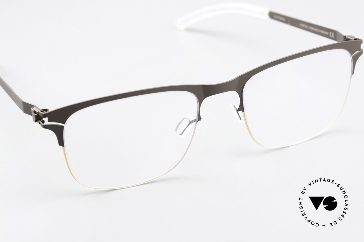 Mykita Desmond Eckige Brille In Gold Terra, ungetragenes Modell mit original Mykita Verpackung, Passend für Herren