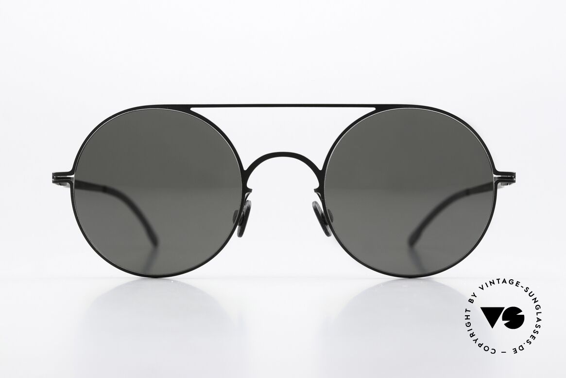 Mykita Touho Runde Sonnenbrille Schwarz, runde Sonnenbrille LITE-Serie (2015-2019 gefertigt), Passend für Herren und Damen