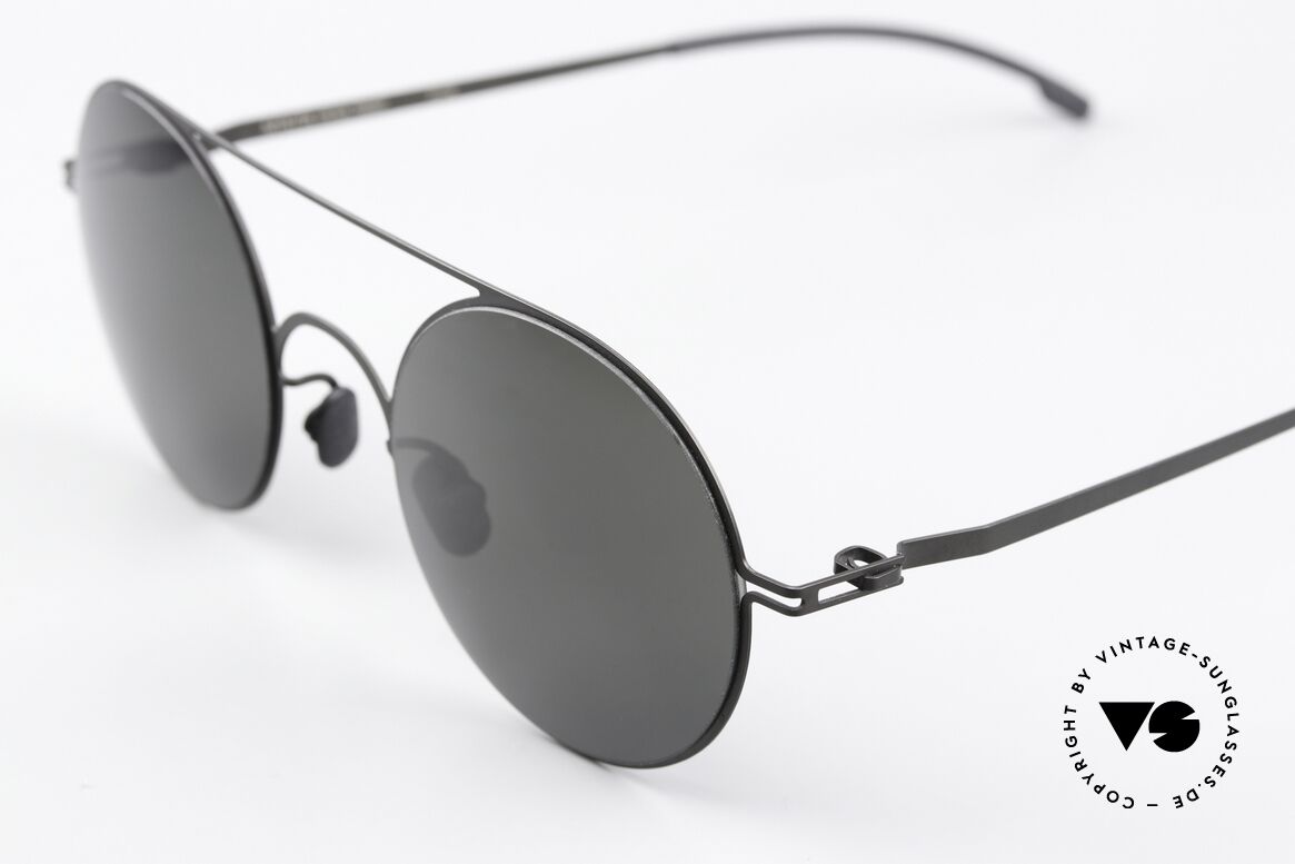Mykita Touho Runde Sonnenbrille Schwarz, wohlbekannte Spitzenqualität; handmade in Germany, Passend für Herren und Damen