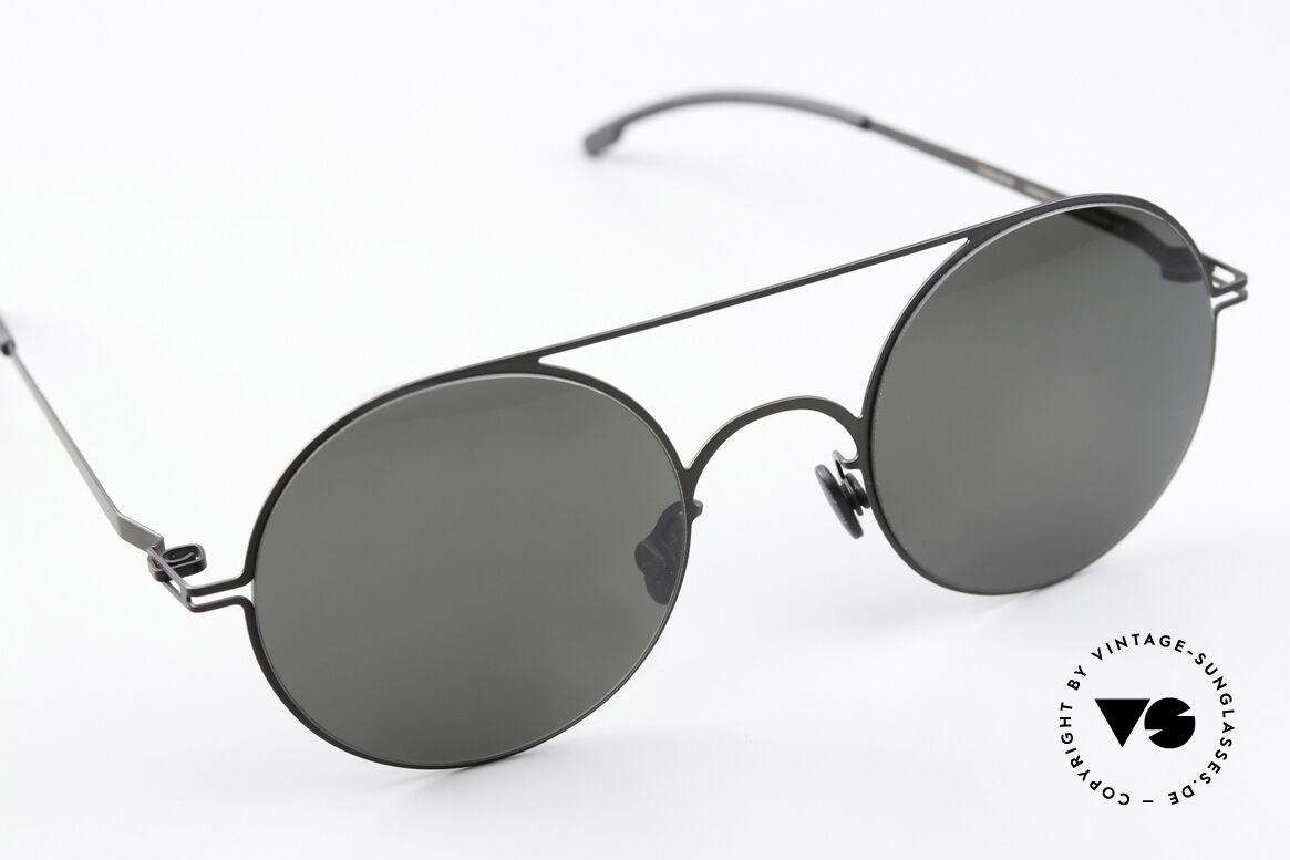 Mykita Touho Runde Sonnenbrille Schwarz, ungetragenes Modell mit original Mykita Verpackung, Passend für Herren und Damen