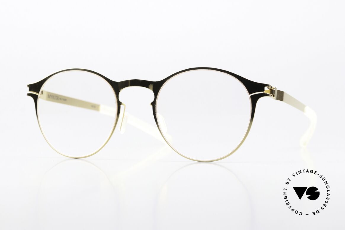 Mykita Lior Pantobrille Gold Glänzend, Mykita Brille, Modell Lior, Größe 46-20, Color 013, Passend für Herren und Damen