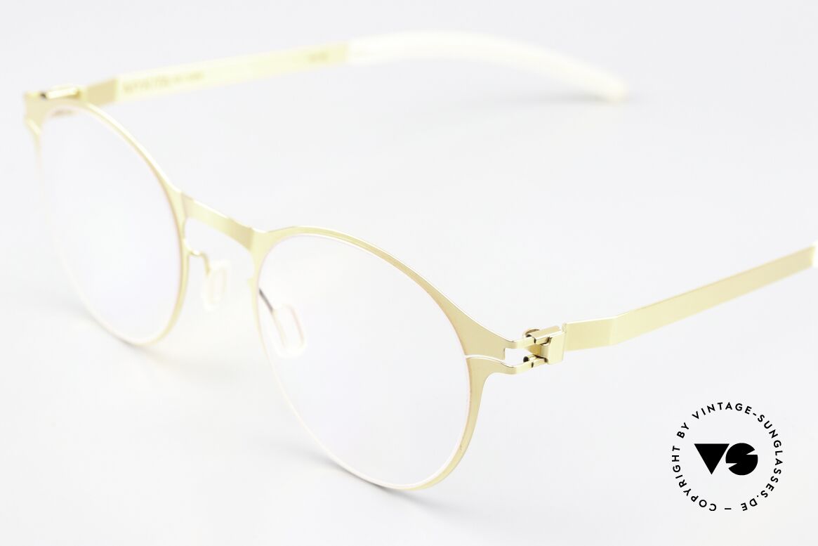 Mykita Lior Pantobrille Gold Glänzend, wohlbekannte Spitzenqualität; handmade in Germany, Passend für Herren und Damen
