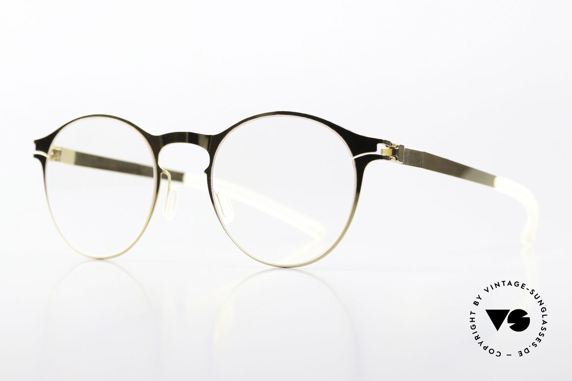 Mykita Lior Pantobrille Gold Glänzend, col. 013 = "Glossy Gold", Damenbrille & Herrenbrille, Passend für Herren und Damen