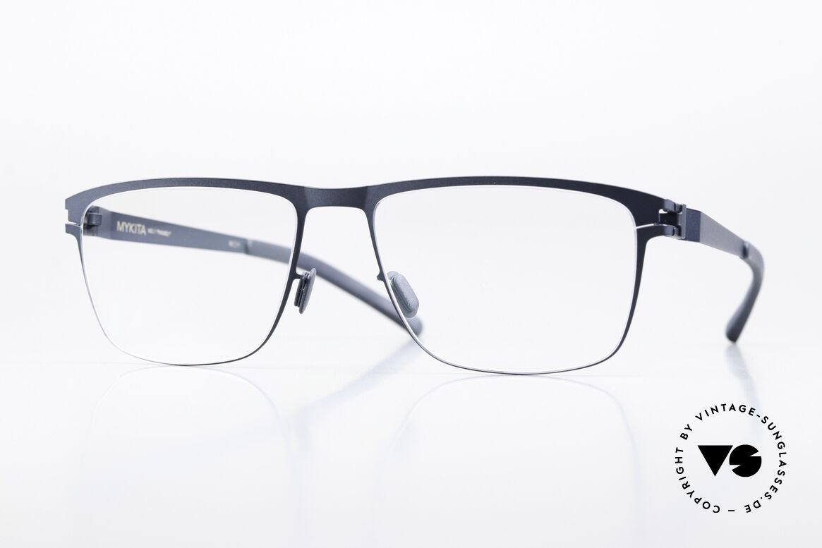Mykita Pawel Eckige Herrenbrille Navy Blue, Mykita Brille, Modell Pawel, Größe 56-17, color 084, Passend für Herren