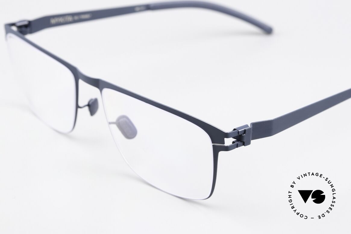 Mykita Pawel Eckige Herrenbrille Navy Blue, wohlbekannte Spitzenqualität; handmade in Germany, Passend für Herren