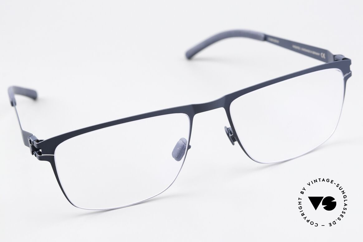 Mykita Pawel Eckige Herrenbrille Navy Blue, ungetragenes Modell mit original Mykita Verpackung, Passend für Herren
