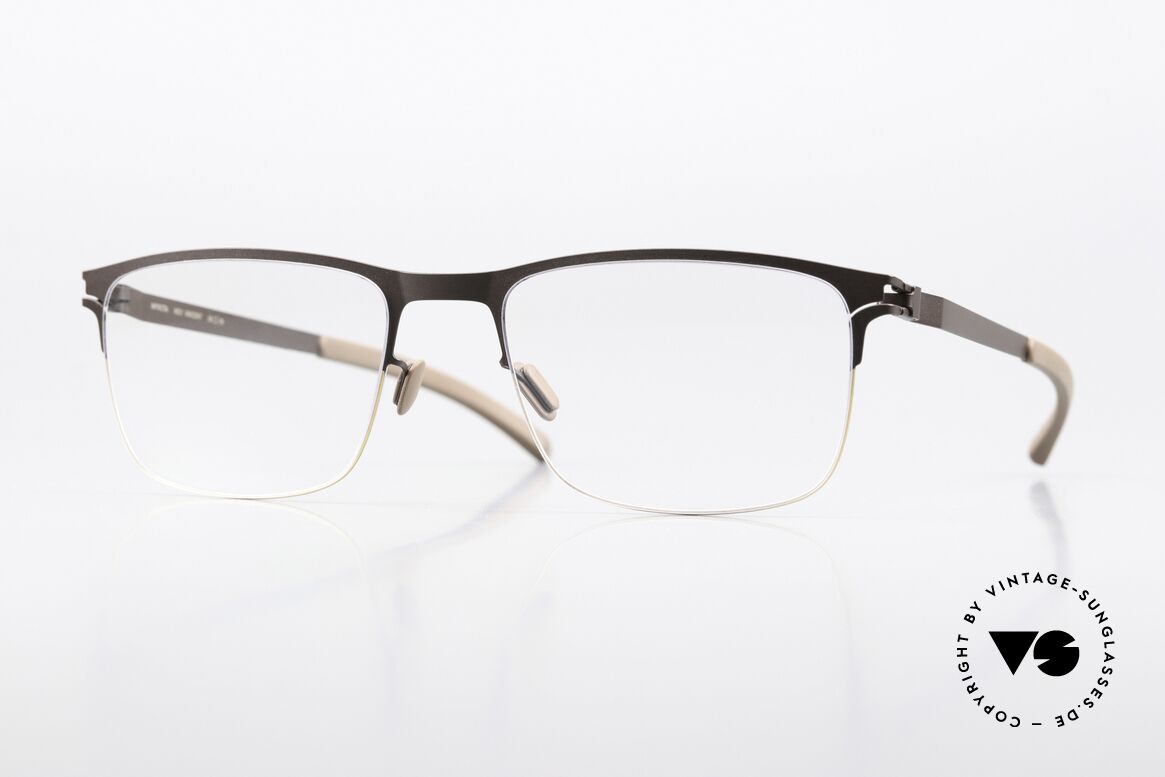 Mykita Vincent Herrenbrille Gold Dunkelbraun, Mykita Brille, Modell Vincent, Größe 55-19, col. 122, Passend für Herren
