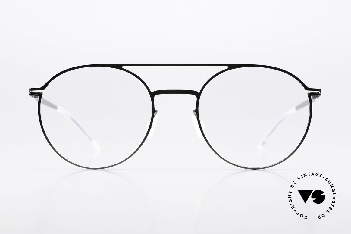 Mykita Kjell Runde Brille Shiny Graphite, runde Brille der LITE-Kollektion (Damen und Herren), Passend für Herren und Damen