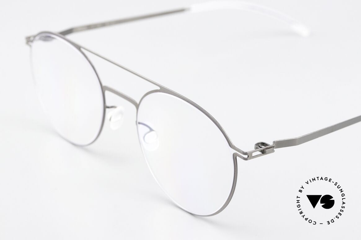 Mykita Kjell Runde Brille Shiny Graphite, wohlbekannte Spitzenqualität; handmade in Germany, Passend für Herren und Damen
