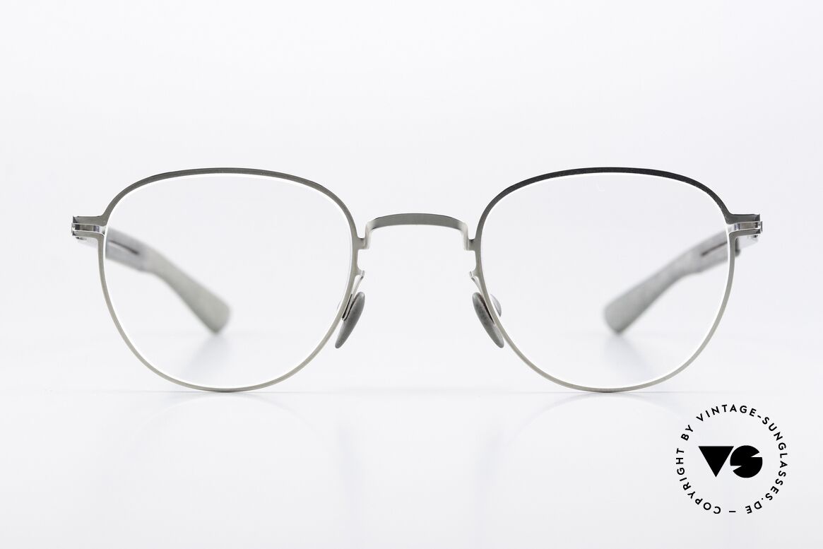 Mykita Mylon Basil Pantobrille Damen Herren, Größe 47-24, color 245 (Silver / Storm Grey), Passend für Herren und Damen