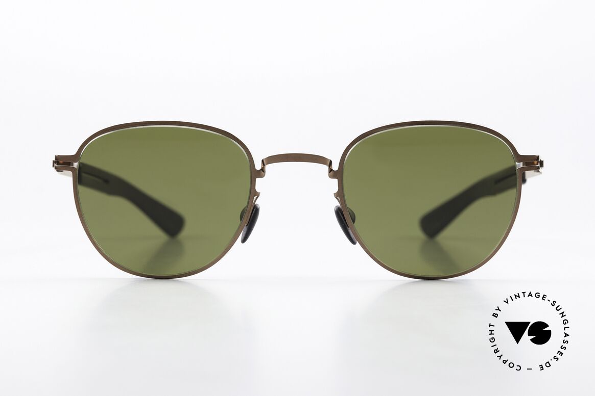 Mykita Mylon Basil Panto Sonnenbrille Von 2018, Gr. 47-24, col 247 (Shiny Copper/Pitch Black), Passend für Herren und Damen