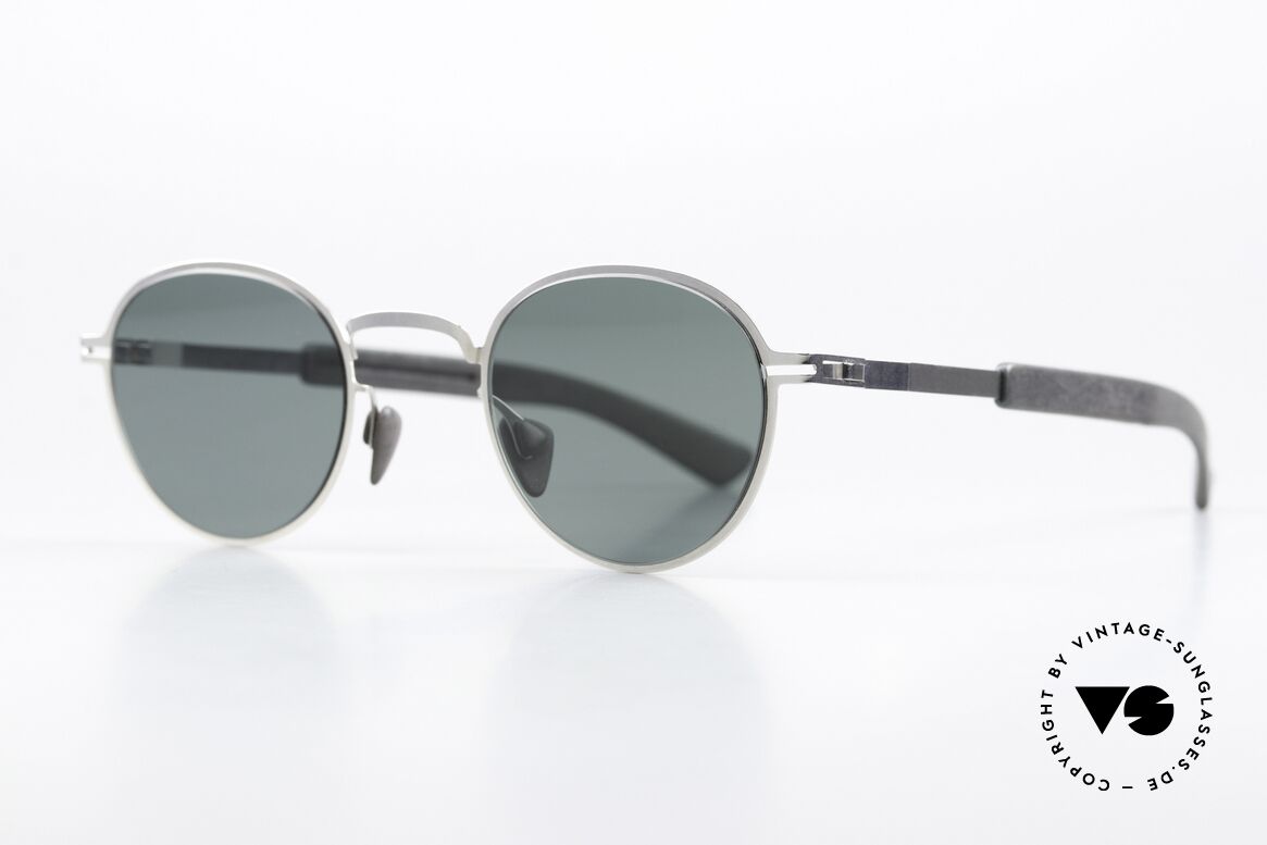 Mykita Mylon Quince Panto Sonnenbrille Unisex, Farbe 245 = Silver Storm Grey Neophan Solid, Passend für Herren und Damen