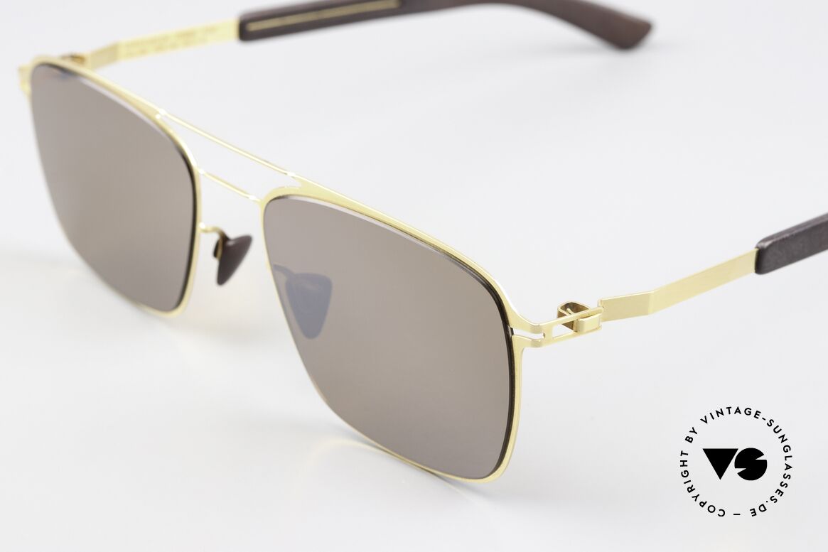 Mykita Mylon Flax Leicht Verspiegelte Gläser, made in Germany Designersonnenbrille für Kenner, Passend für Herren