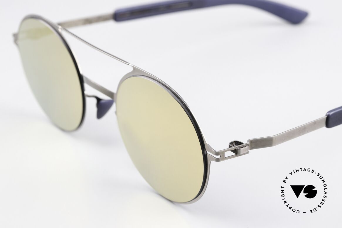 Mykita Mylon Lupine Sonnenbrille Verspiegelt Rund, 'made in Germany' Designer-Brille für Kenner, Passend für Herren und Damen