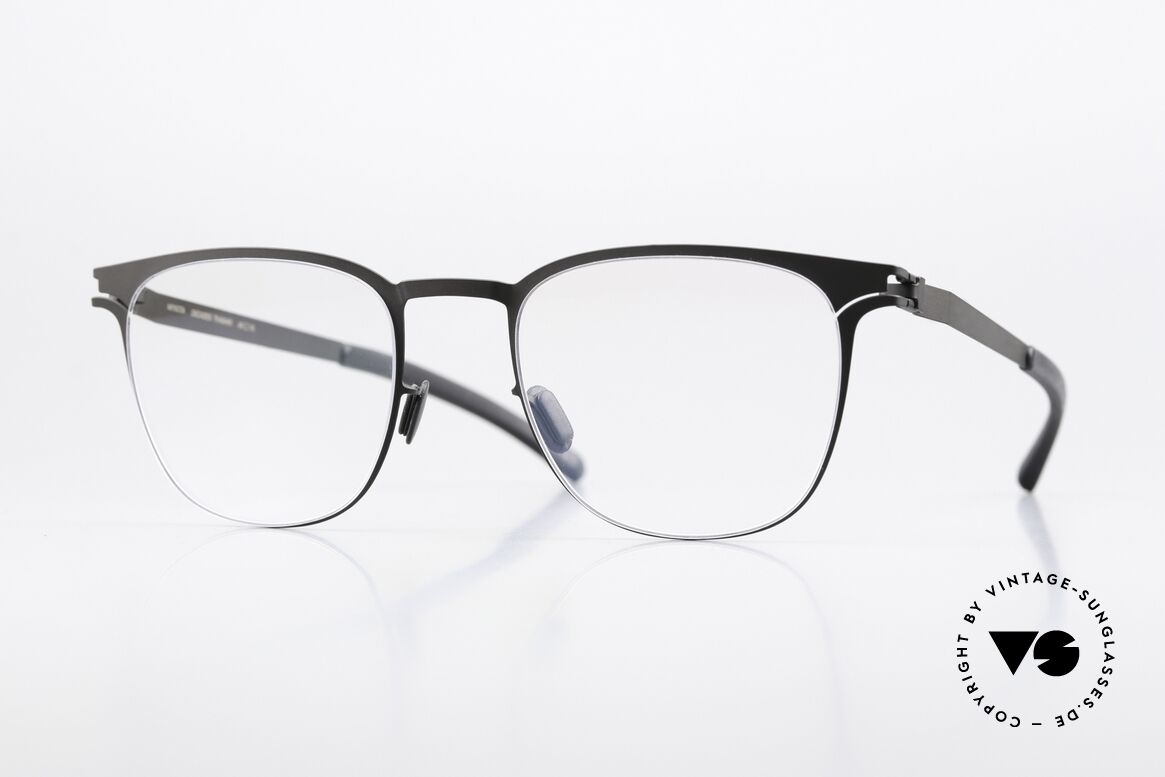 Mykita Thabani Eckige Brille Schwarz Unisex, Mykita Brille, Modell Thabani, Größe 49-19, col. 002, Passend für Herren und Damen